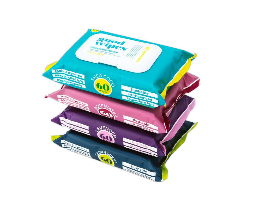 60ct Flushable Wipes - Variety Pack