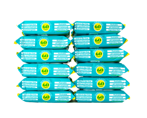 60ct Flushable Wipes - 12 Pack