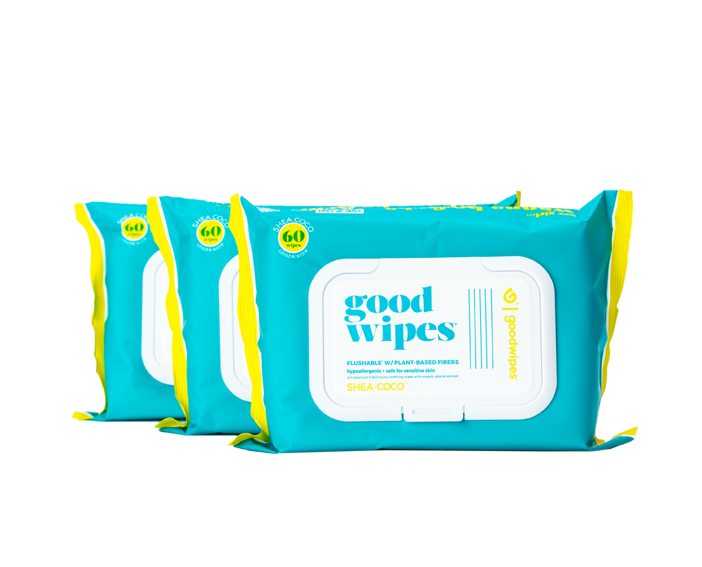 
            
                Load image into Gallery viewer, 60ct Flushable Wipes - 3 Pack
            
        