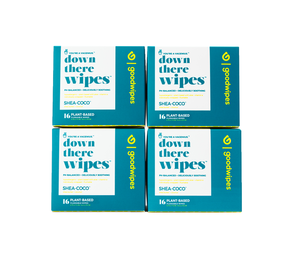 16ct Down There Care 4 Pack Goodwipes