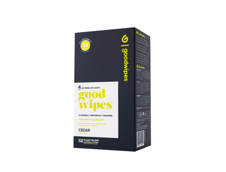 
            
                Load image into Gallery viewer, below the belt® goodwipes, Singles - Cedar - 32 Pack
            
        